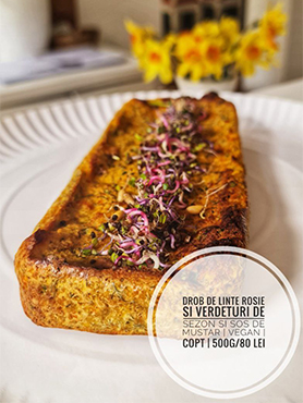 Drob vegan din linte (fără zahăr alb, lactate, ouă și gluten) - imagine 2