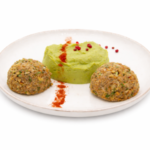 Chifteluțe masala cu piure de mazăre